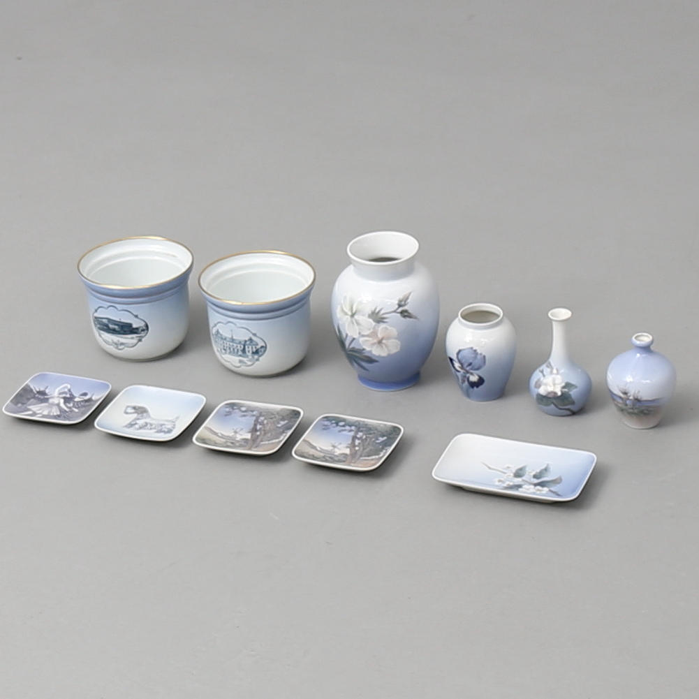 PARTI PORSLIN 11 delar, bl.a Royal Copenhagen och Bing&Gröndal.