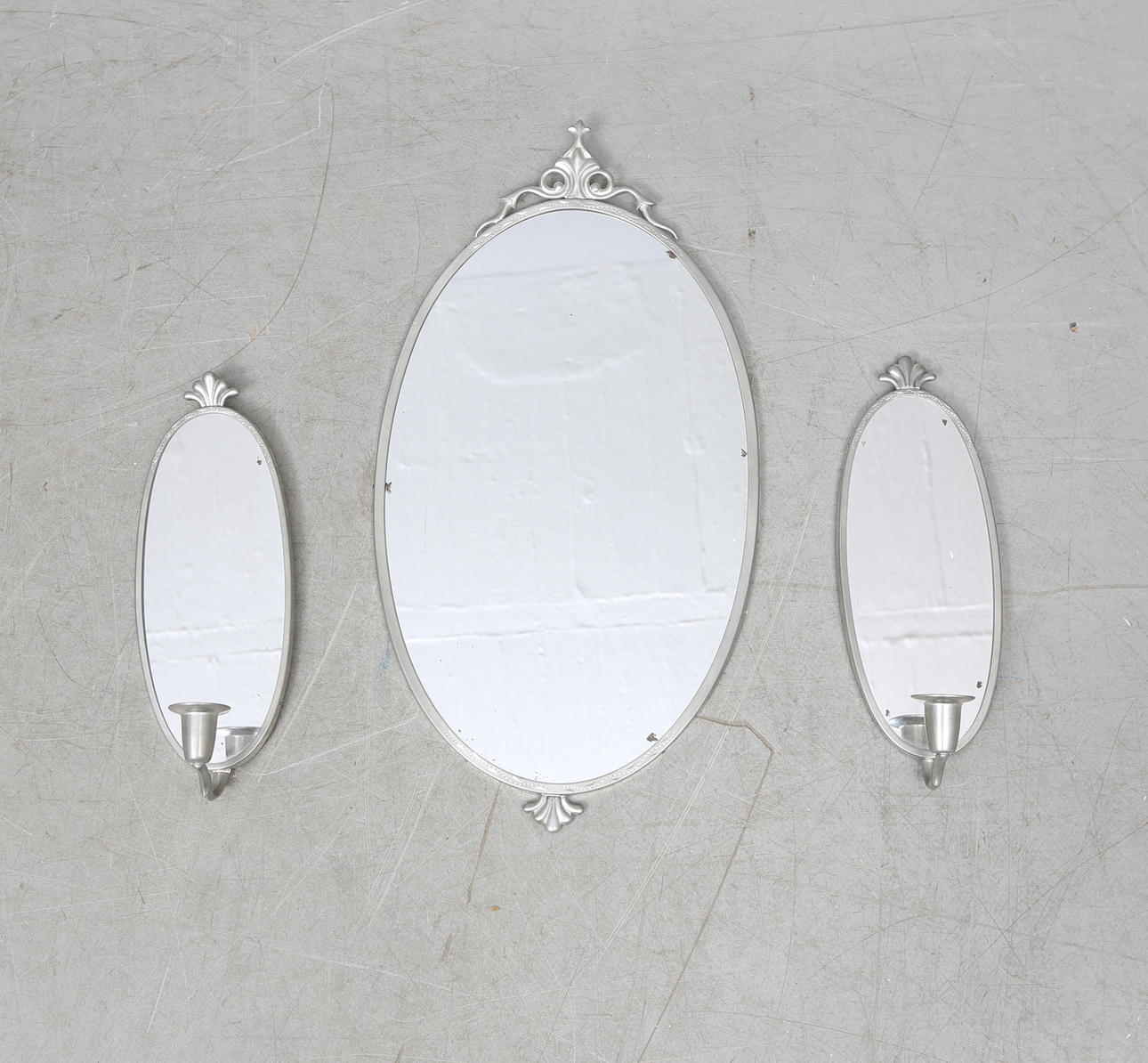 SPEGELGARNITYR, 3 delar, tenn, 1930-tal.