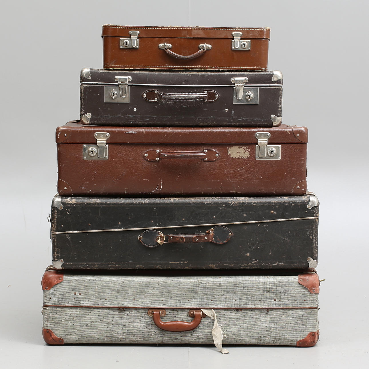 RESVÄSKOR, 5 st, 1900-talets första hälft/mitt.