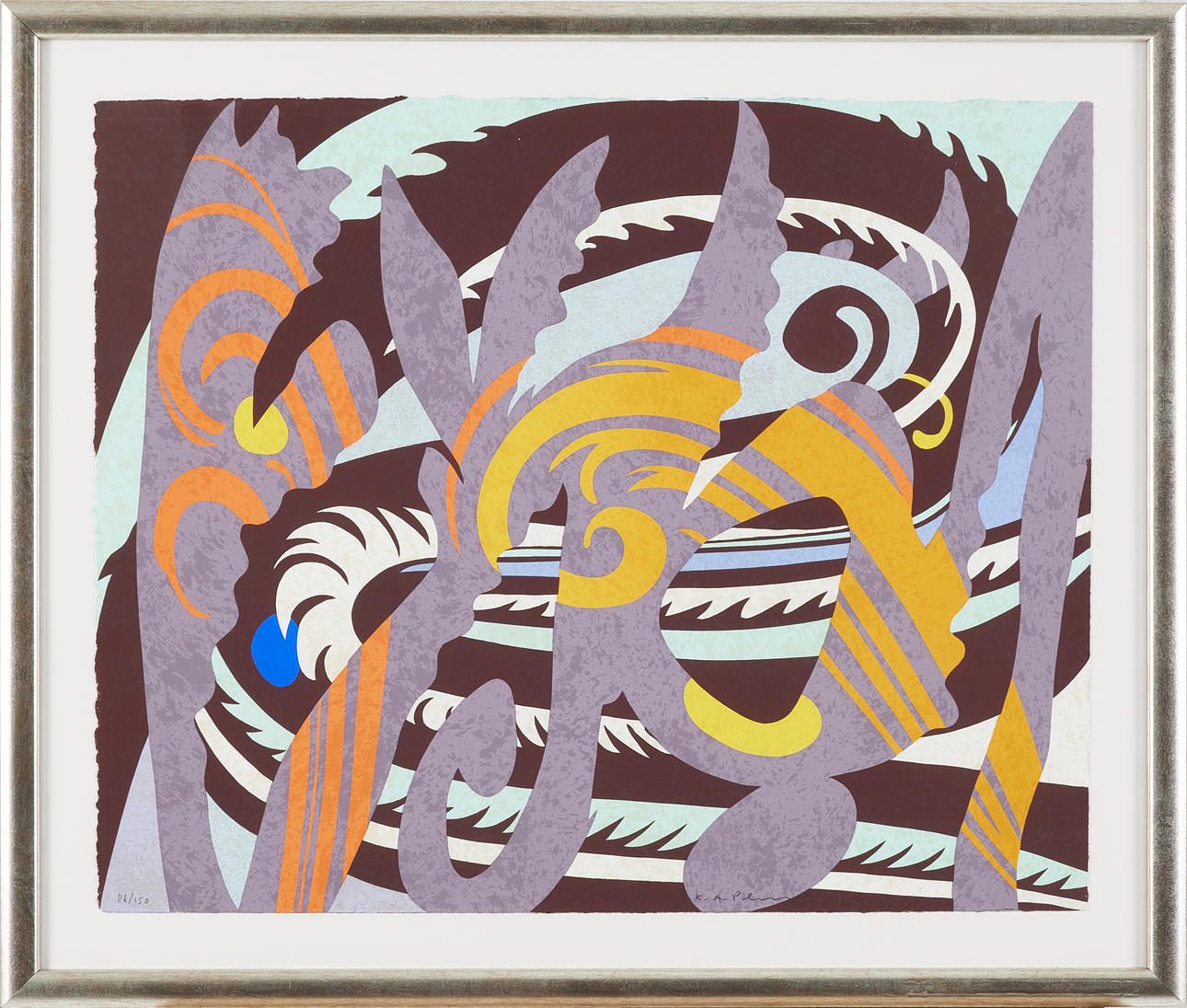 KARL AXEL PEHRSON. abstract composition, silkscreen, signed and numbered 86/150.