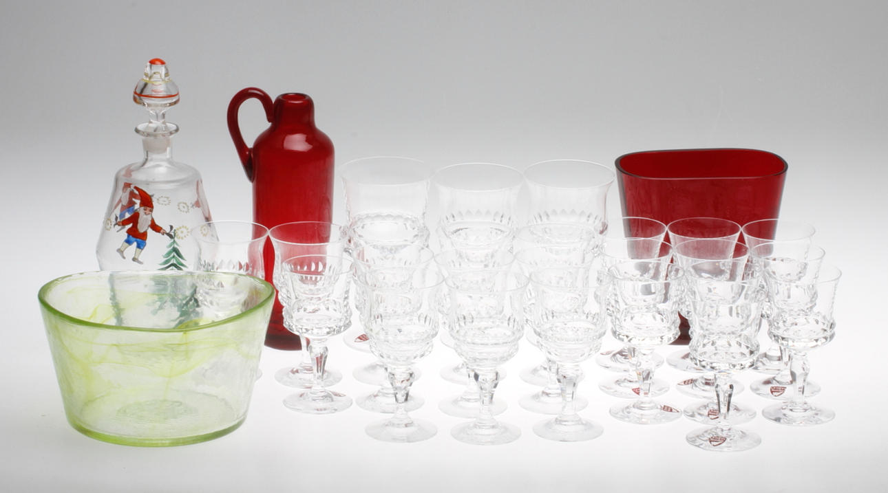GLAS, bl.a. Orrefors.