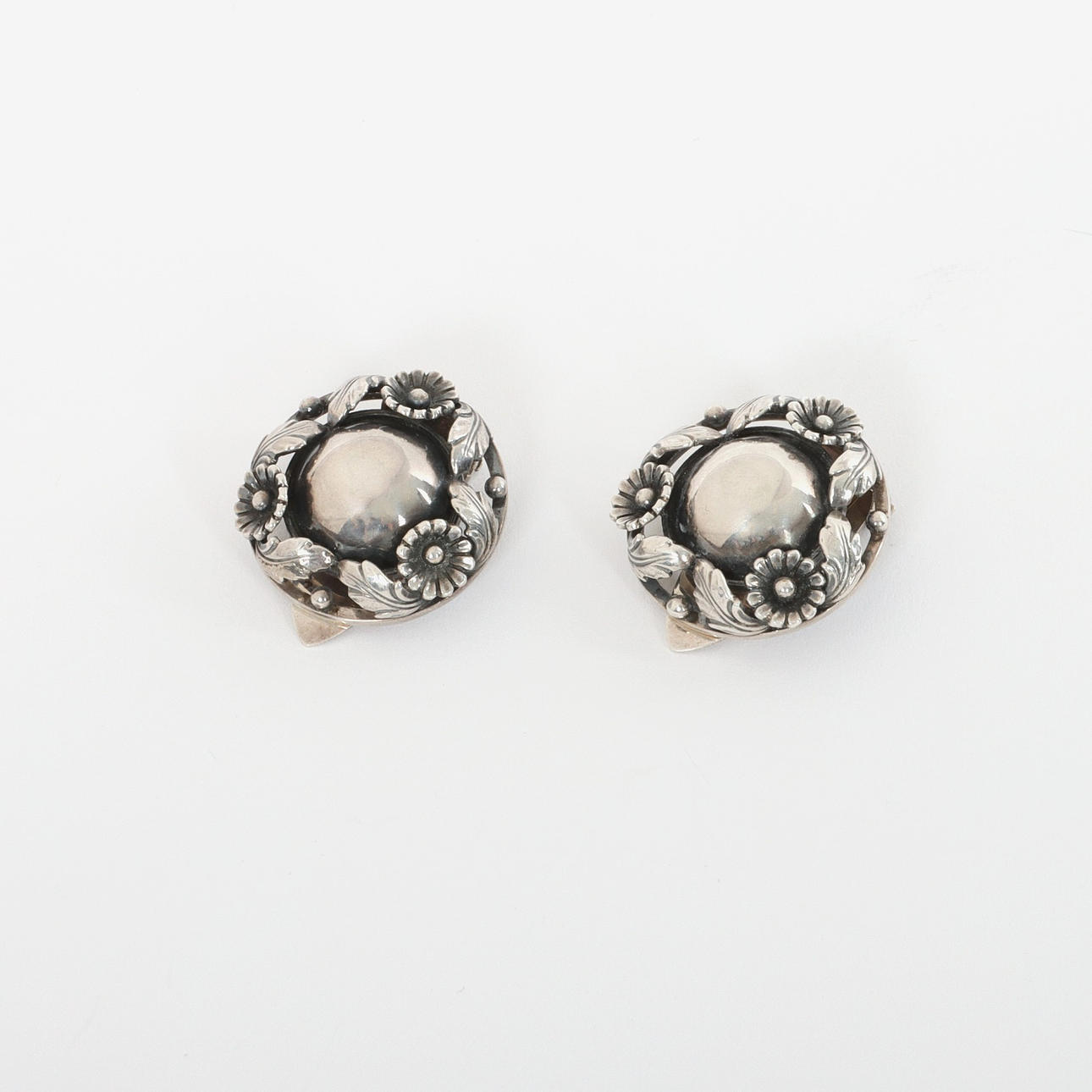NILS ERIK FROM. Earrings, 1 pair, silver, Denmark.