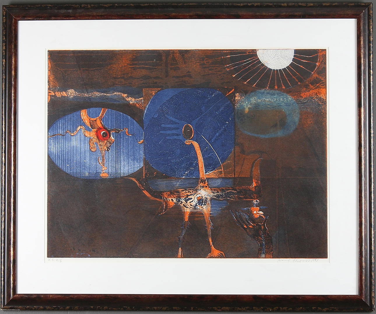 THORMOD LARSEN. Färglitografi, numrerad HC II/III, signerad och daterad 1974.