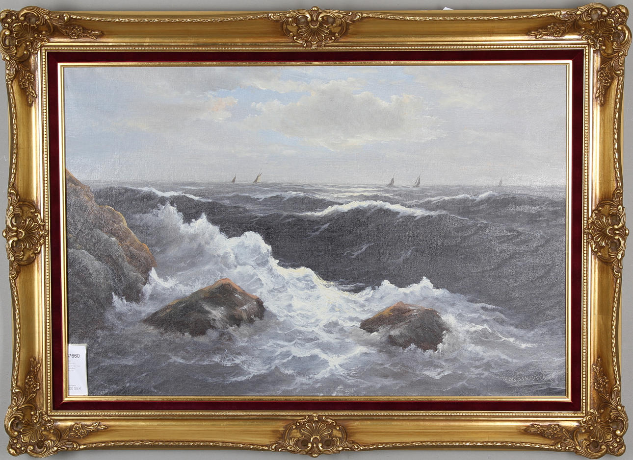 LARS NORBERG. Olja på duk, signerad, 1900-tal.