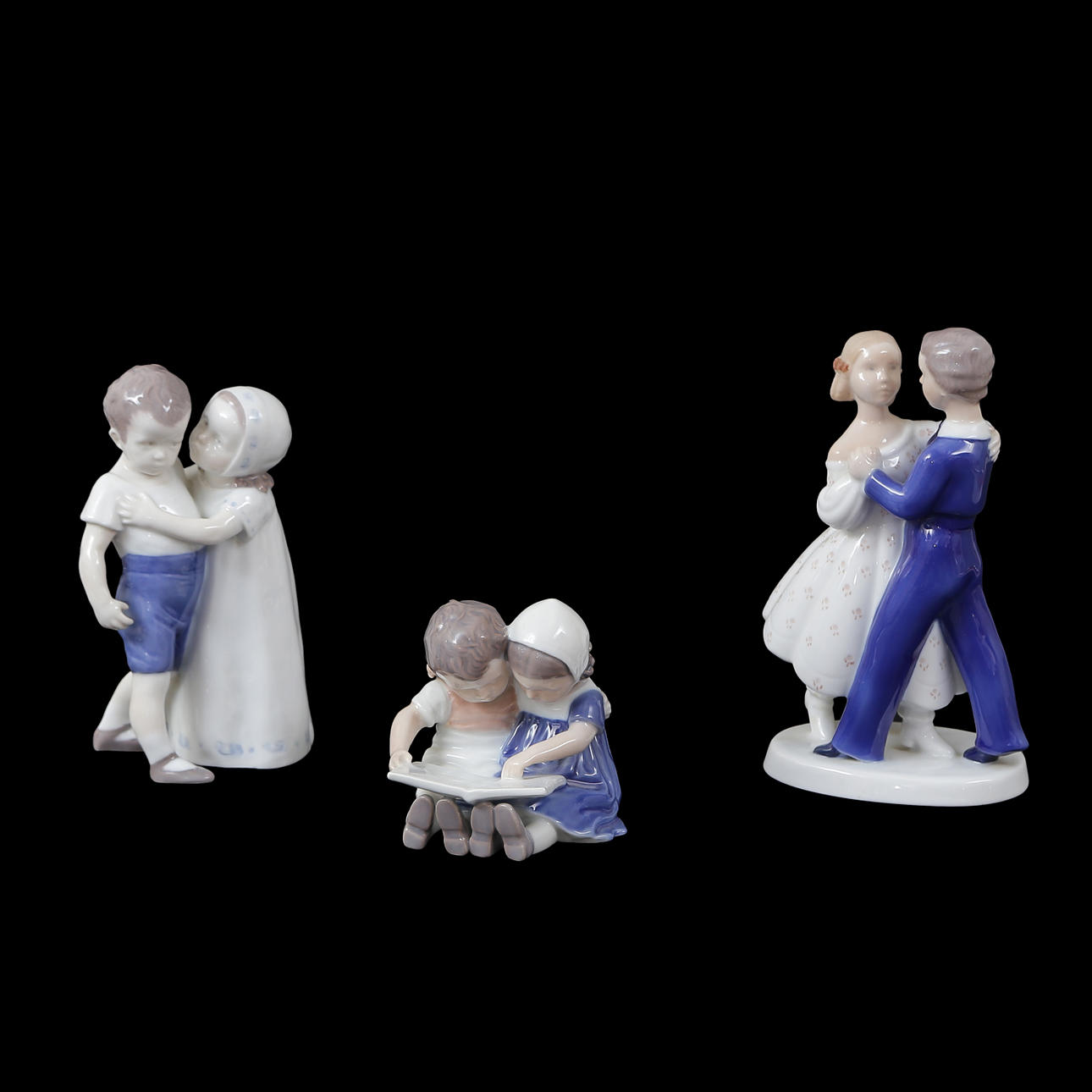 BING & GRÖNDAHL, FIGURINES, 3 PCS.