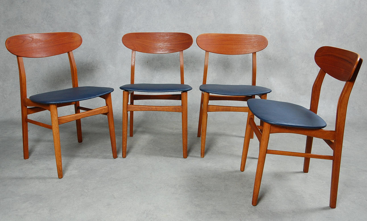 STOLAR 4 st Teak, Danmark 1960-tal.