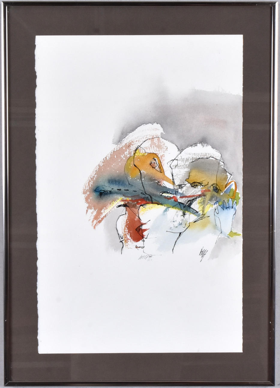 OIDENTIFIERAD KONSTNÄR. Mixed media.