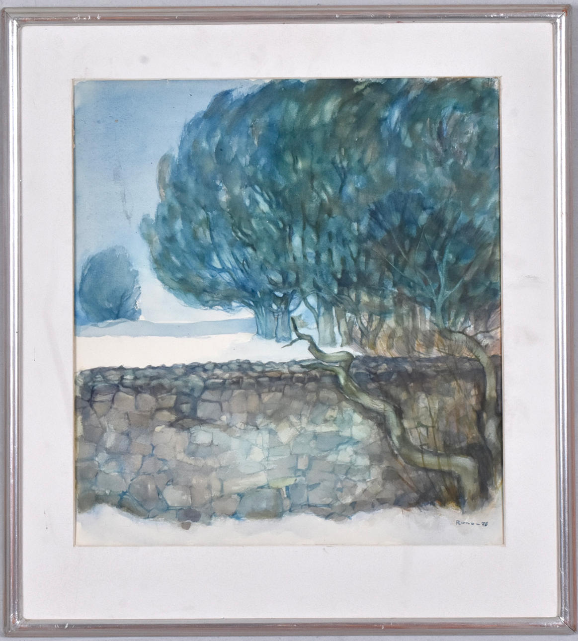 RUNO ANDERSSON. Akvarell.