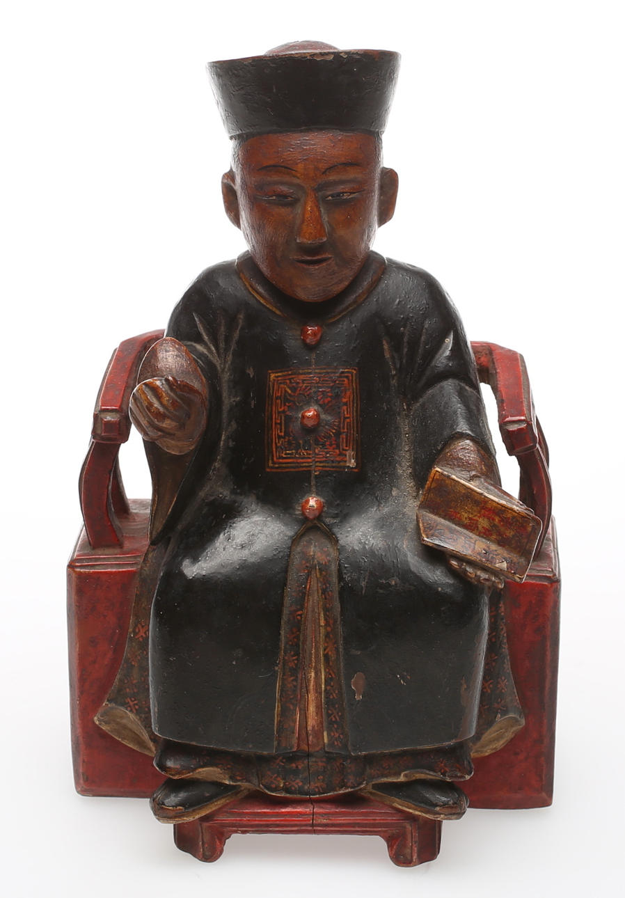 TRÄSKULPTUR, Kina 1800-tal.