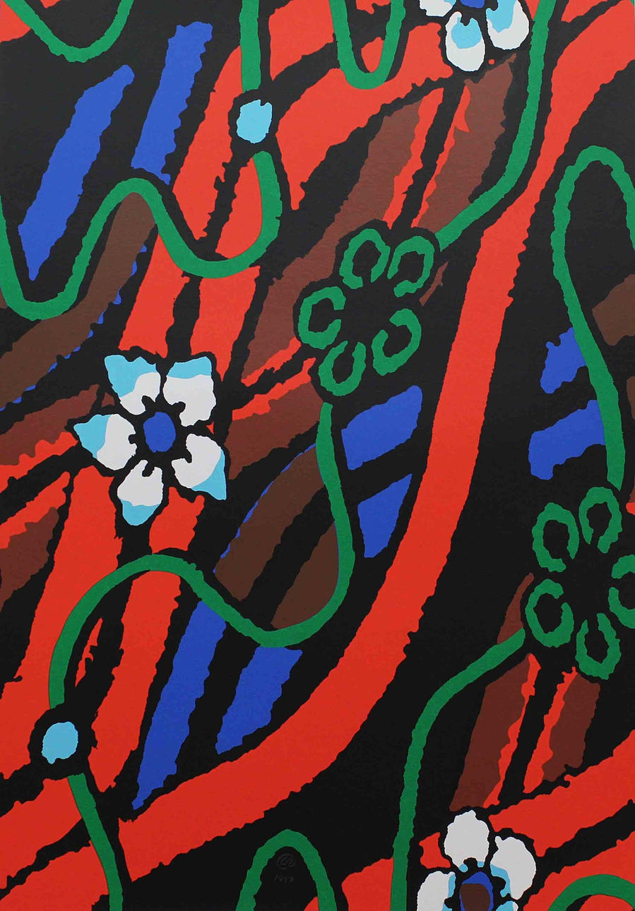 LENNART RODHE. Komposition Färgserigrafi. Signerad och dat 1997. 133/200.