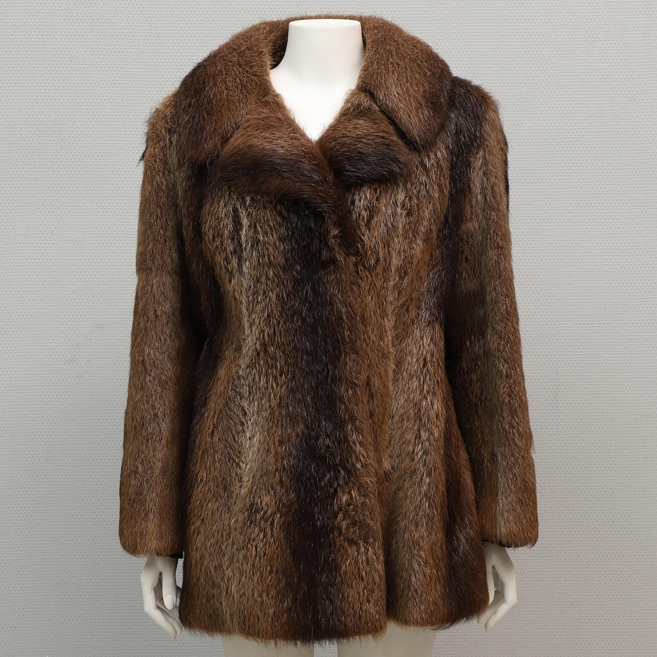 Fur jacket, probably shaggy, Plamps, Karlshamn.