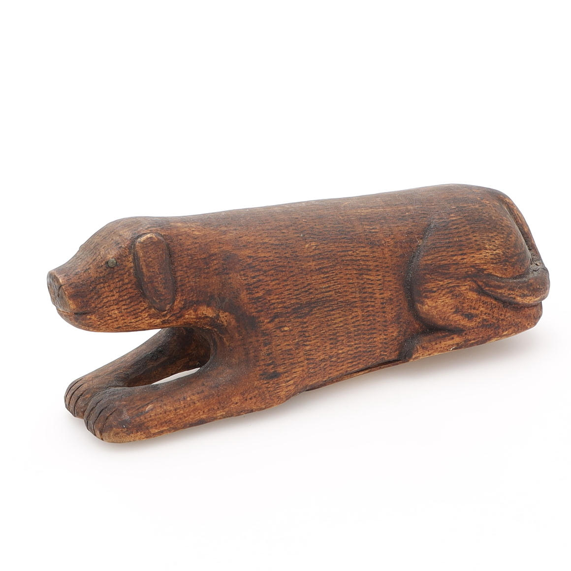 A SNUSHUND, cut wood, Sweden.
