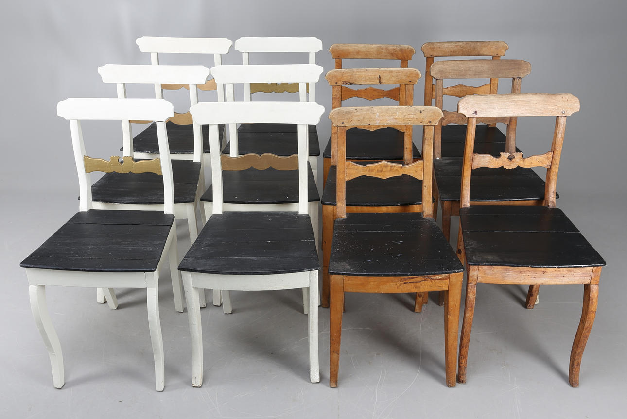 STOLAR, 12 st, empirestil, 1800-tal.