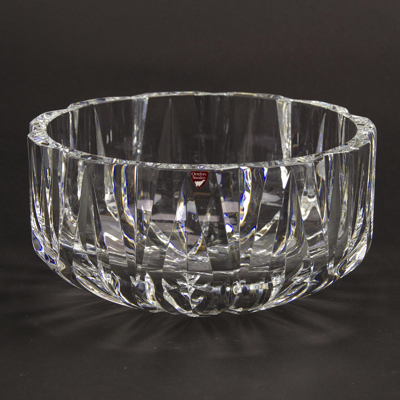BOWL, crystal, Sven Palmqvist, Orrefors.