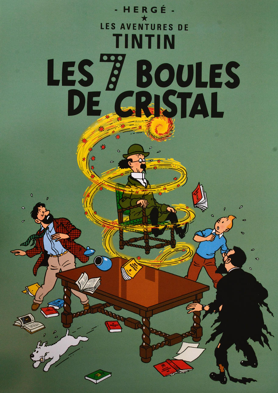 TINTIN, plakat, Offsettryk.