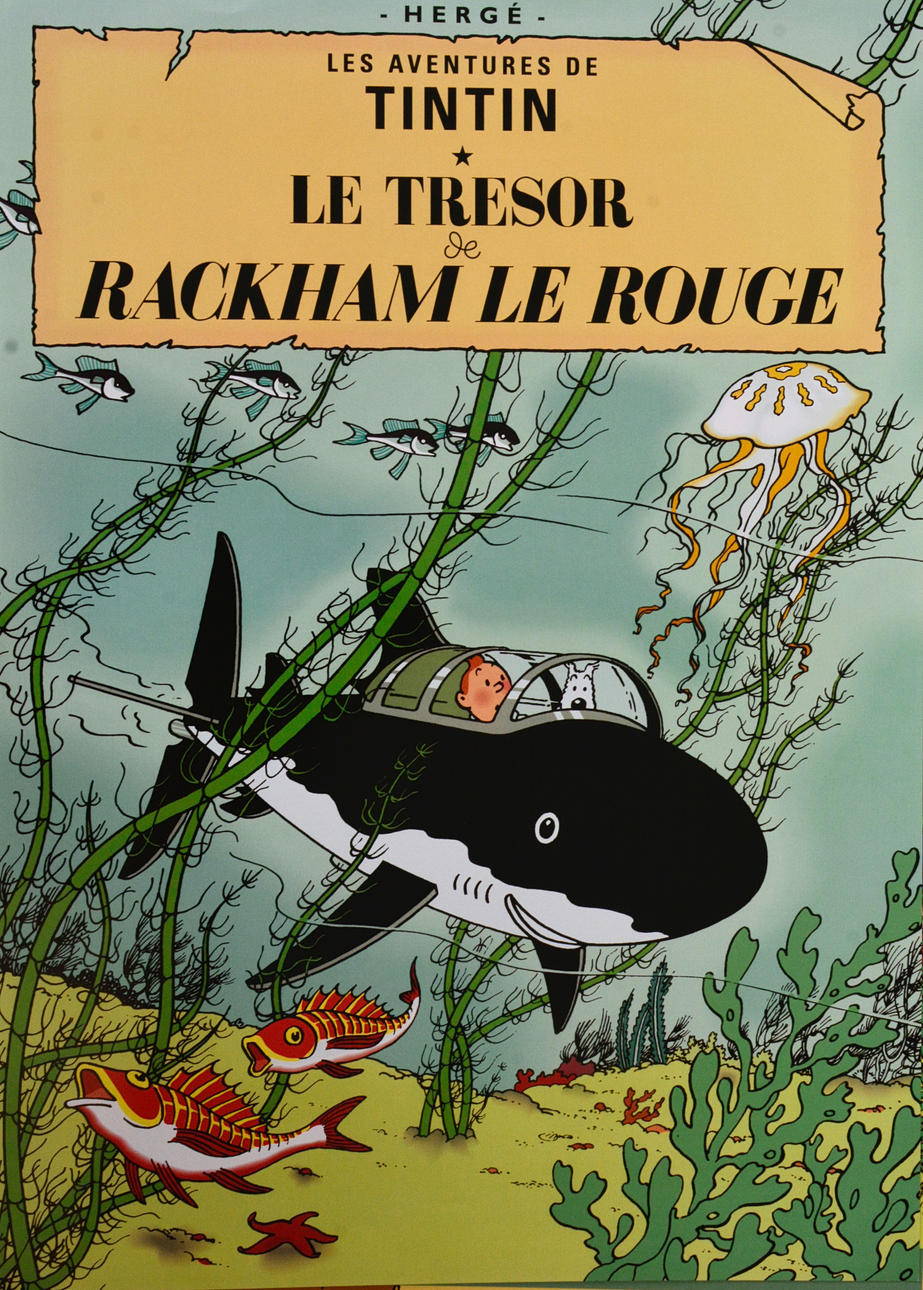 TINTIN, plakat, Offsettryk.