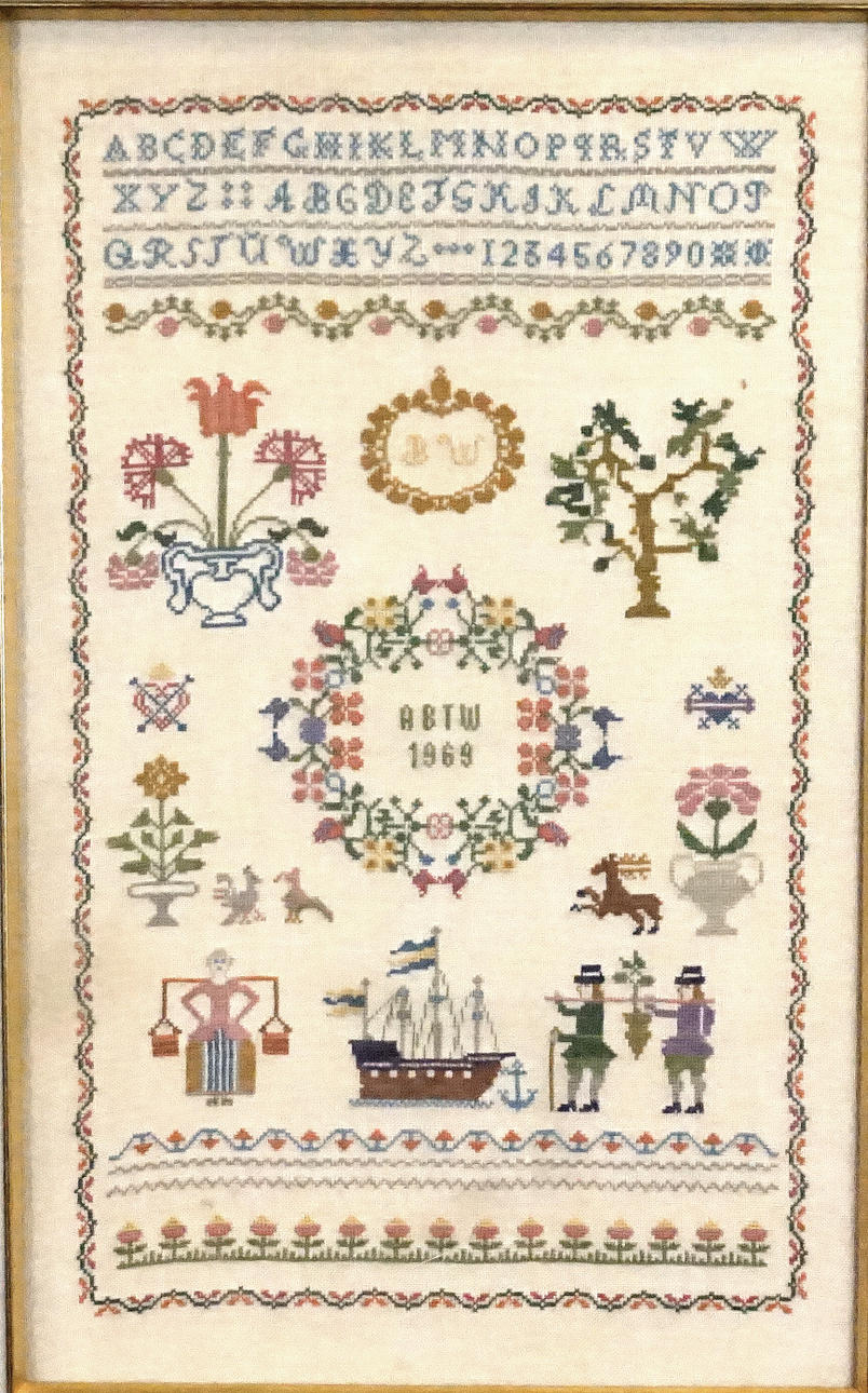 MÄRKTAVLA, broderi, 1969.