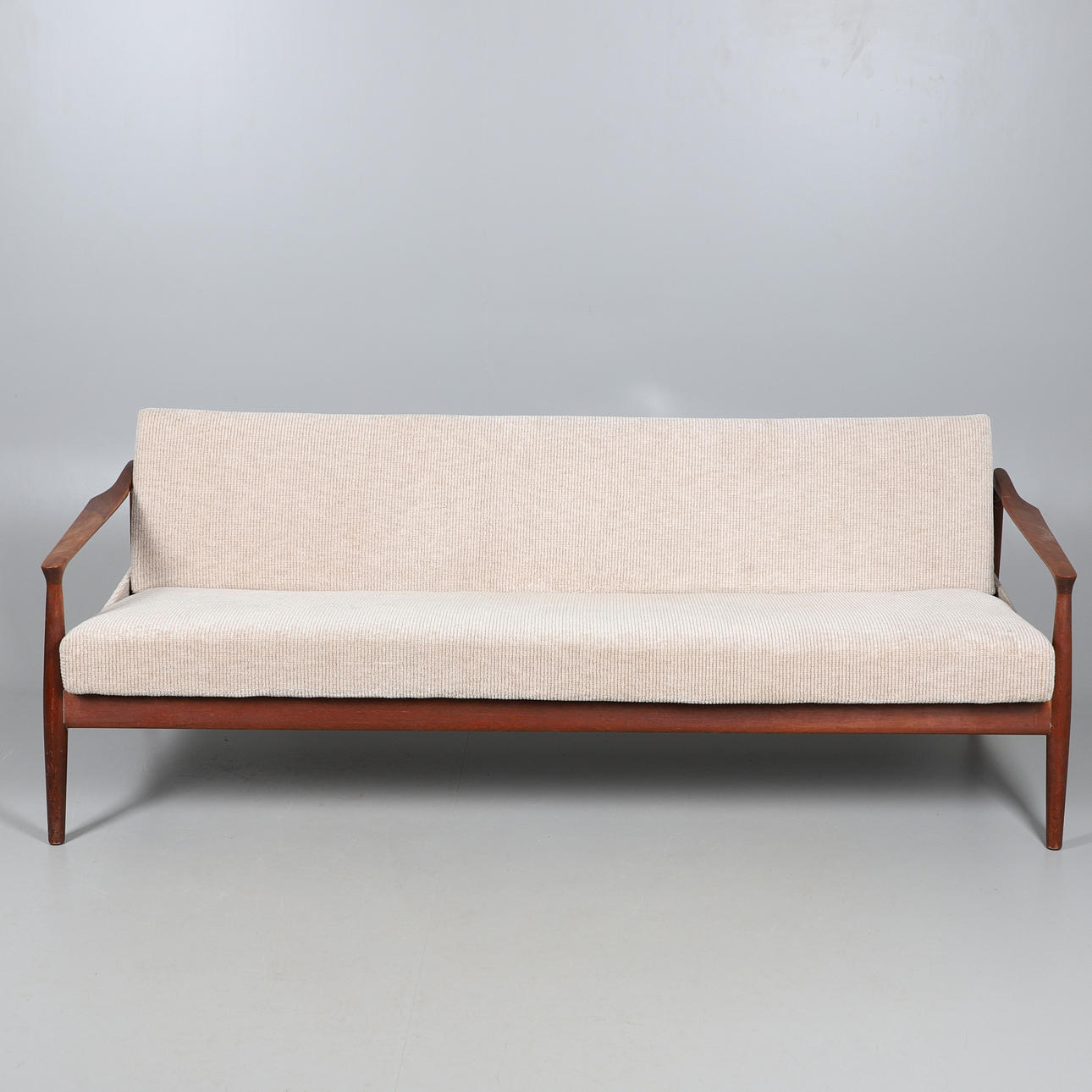 LARGE DANISH MID CENTURY SOFA BED.