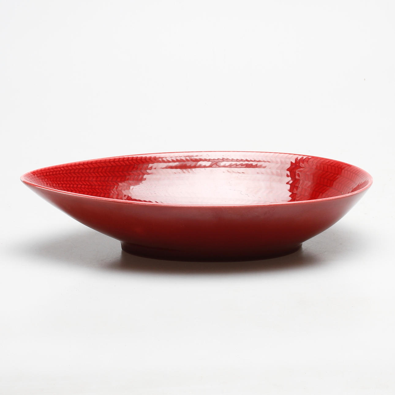 SKÅL, flintgods, "Blå Eld", Hertha Bengtsson, Rörstrand, 1960-tal.