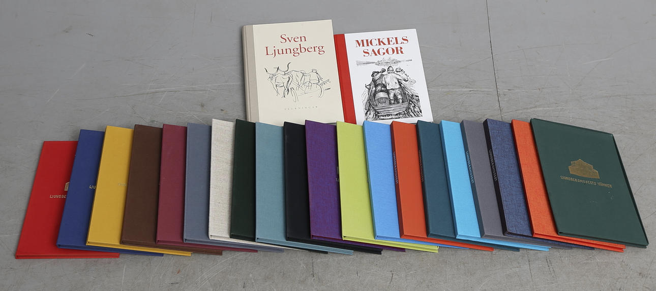 SVEN LJUNGBERG. Olika tekniker, 42 st samt BÖCKER, 2 st.