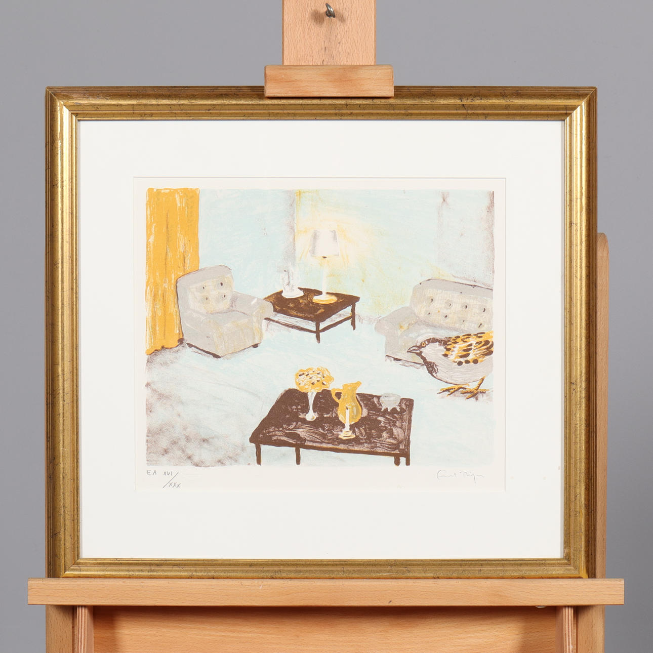 ERNST BILLGREN. LITHOGRAPH, signed, numbered XVI/ XXX, marked EA.