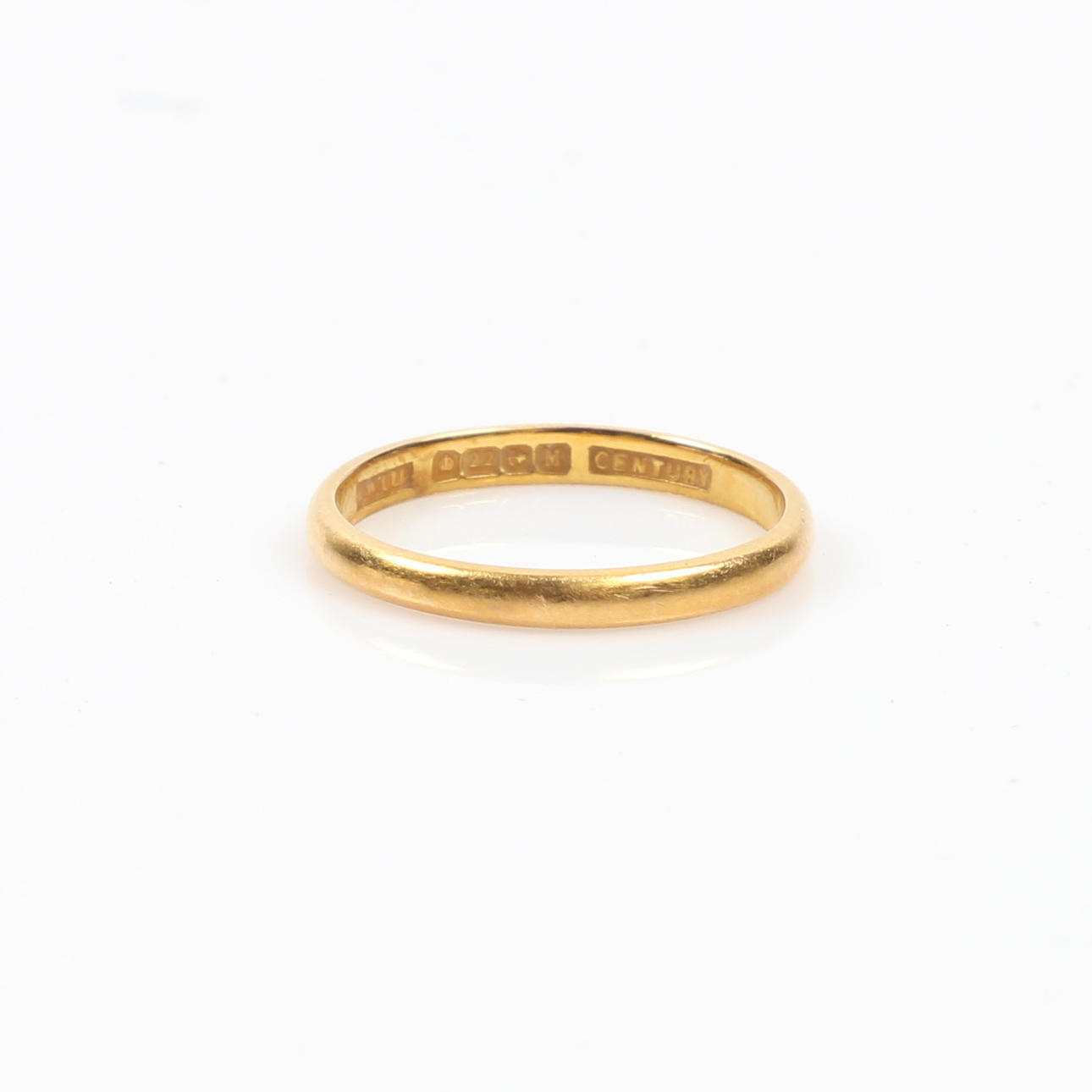 22CT GULD VINTAGE VIGSELRING.