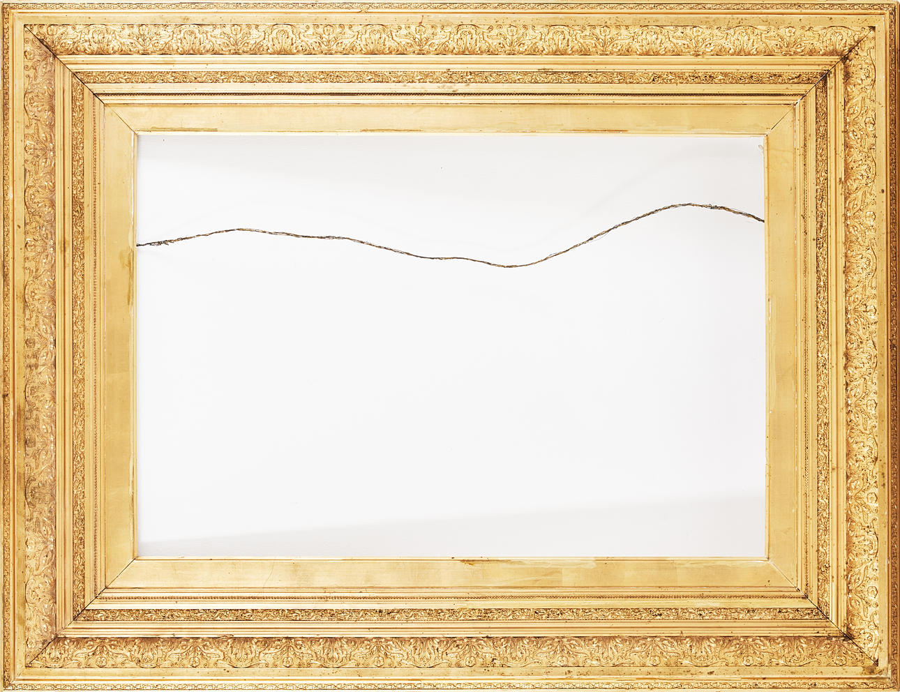 Marco dorado grande, siglo XIX.