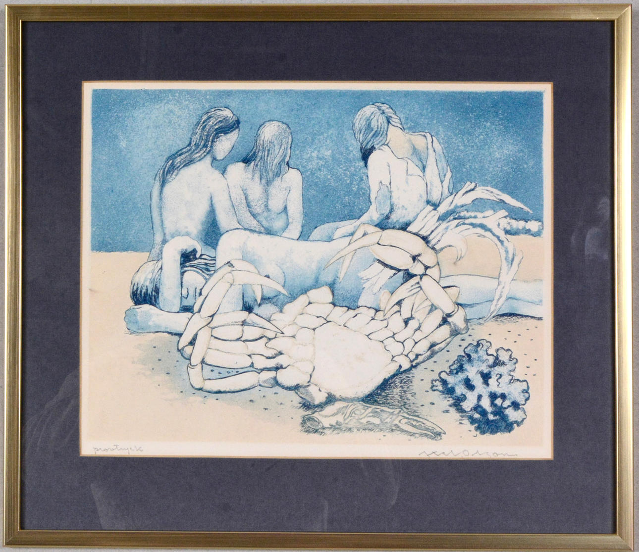 AXEL OLSON. Color etching.