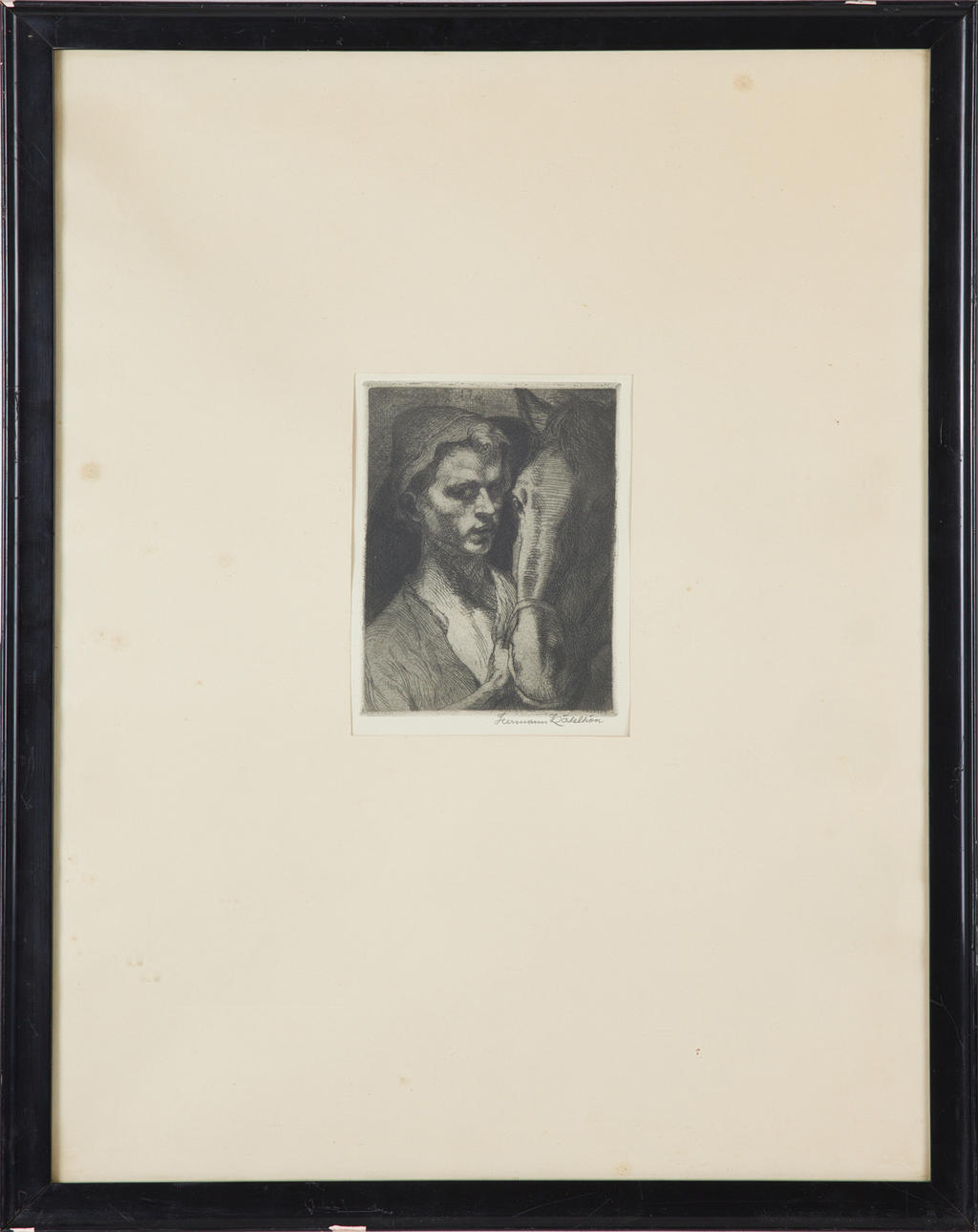 HERMANN KÄTELHÖN. Radierung, signiert.