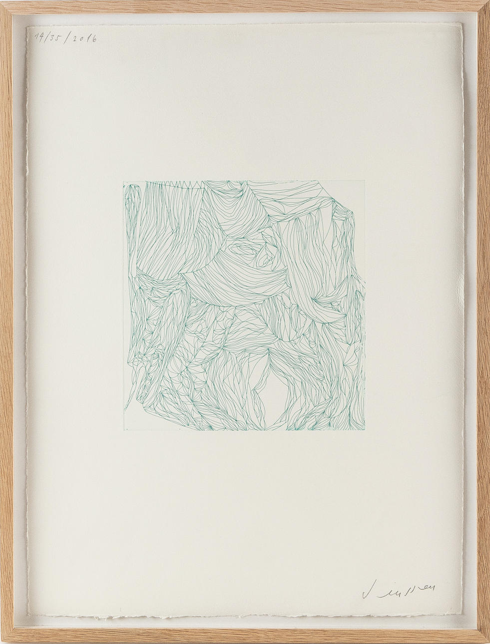 OLAV CHRISTOPHER JENSSEN (NORGE, FÖDD 1954). Composition, etching.