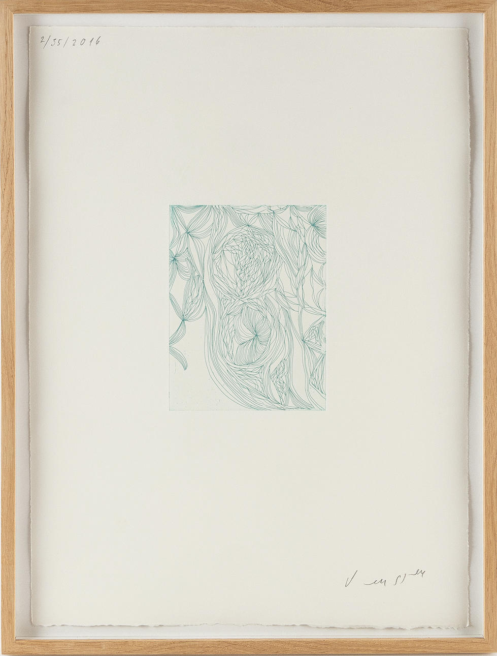 OLAV CHRISTOPHER JENSSEN (NORGE, FÖDD 1954). Composition, etching.