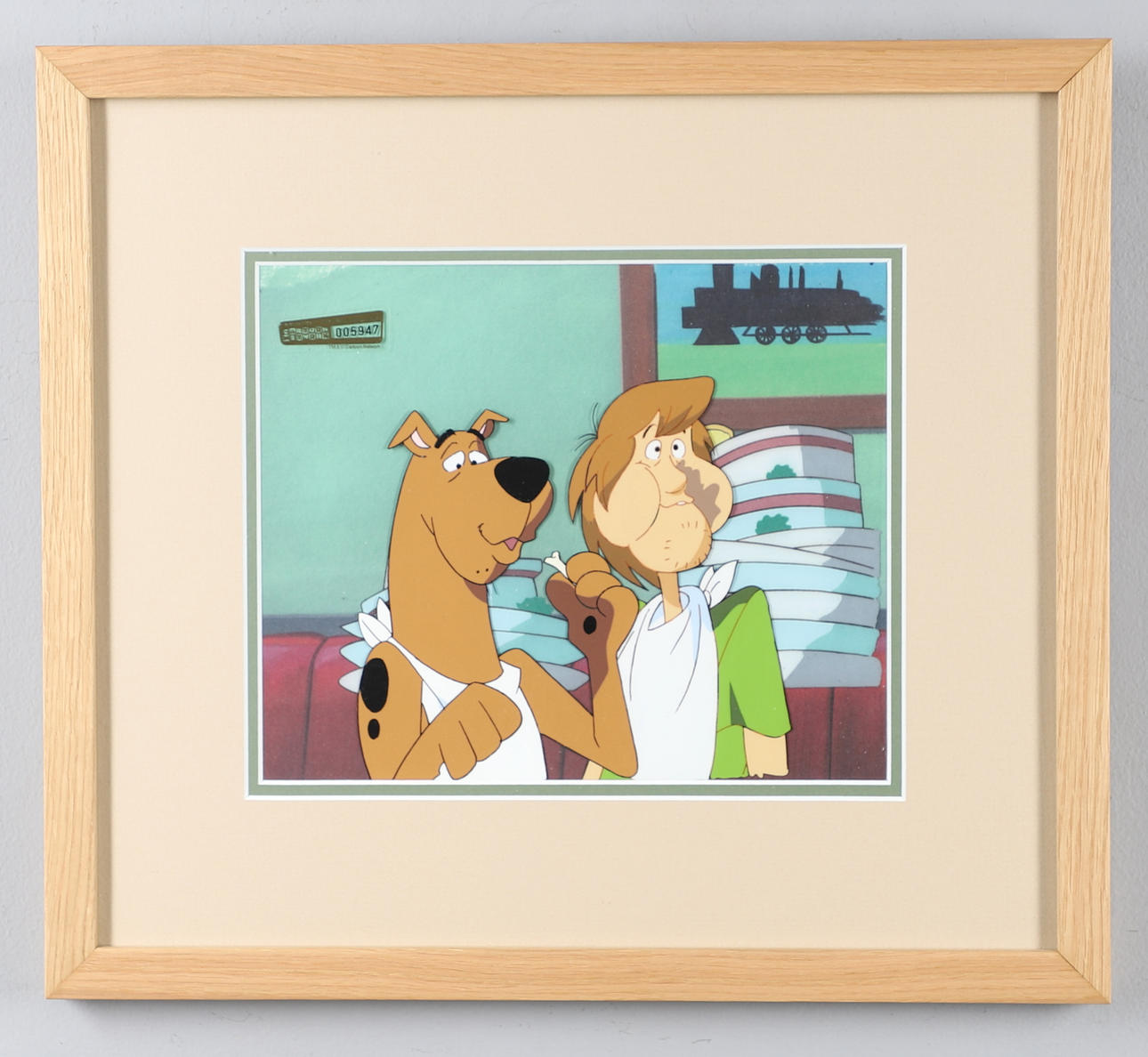 TECKNADE NÄTVERK - SCOOBY DOO ANIMATIONSKONSTCELL.