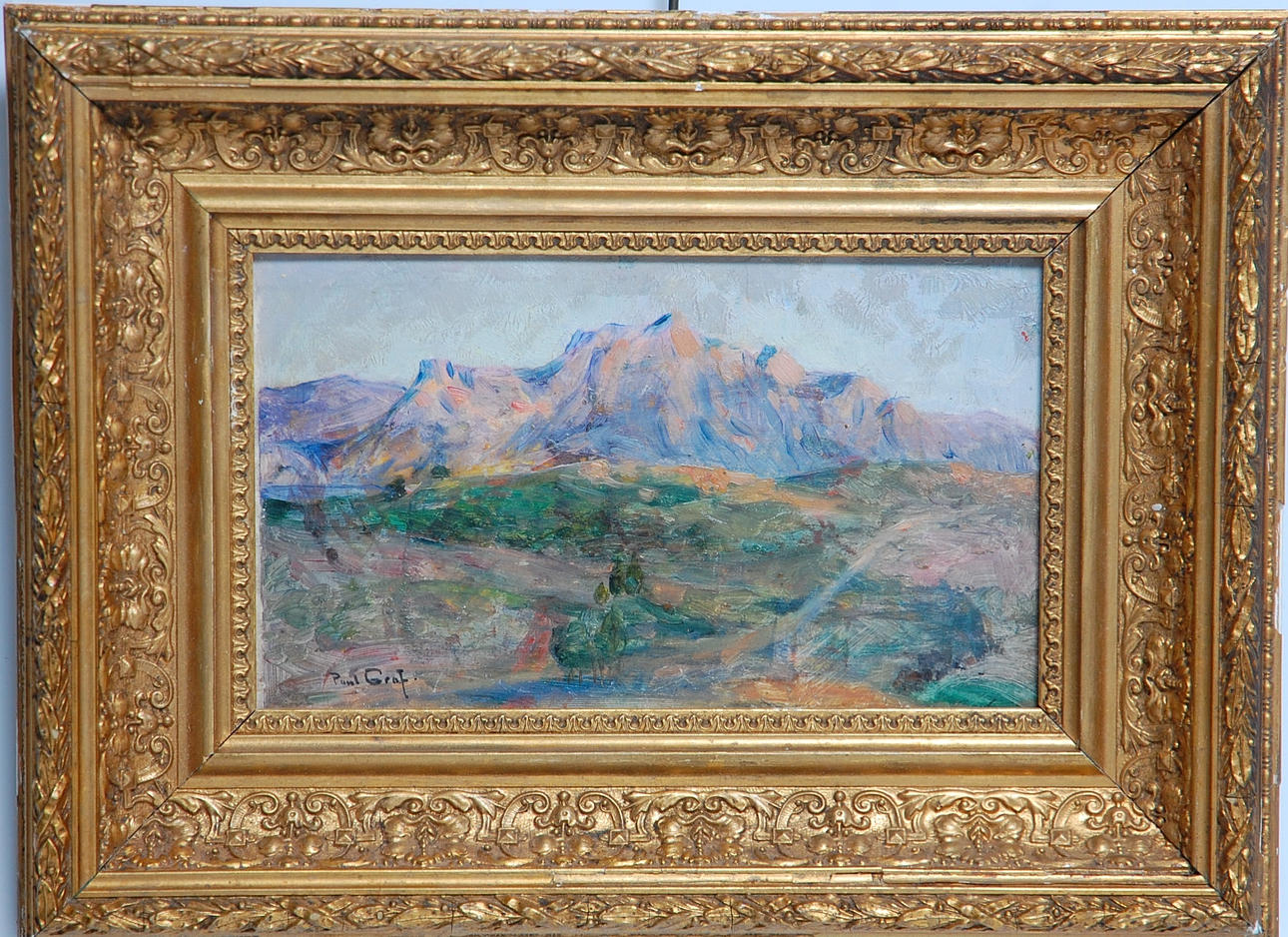 PAUL GRAF. 1866-1903, olja på pannå, signerad.