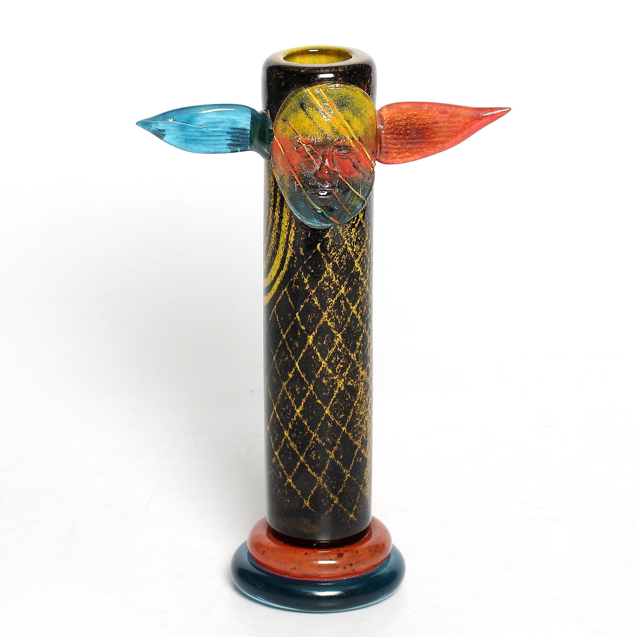 VAS/SKULPTUR, glas, Kjell Engman, signerad, Kosta, Unique -91.