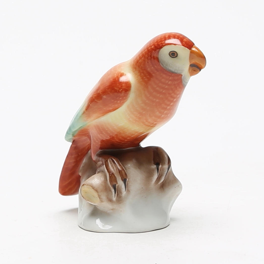 A PORCELAIN BIRD, Herend, Hungary.