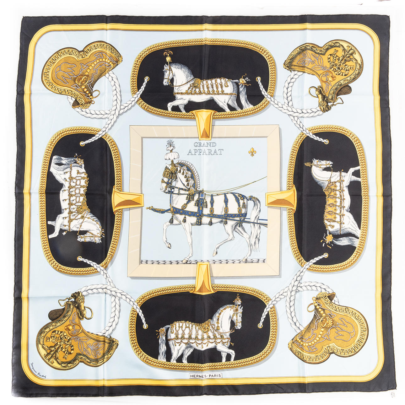 HERMÈS, Scarves, Grand Apart, design by Jacques Eudel.