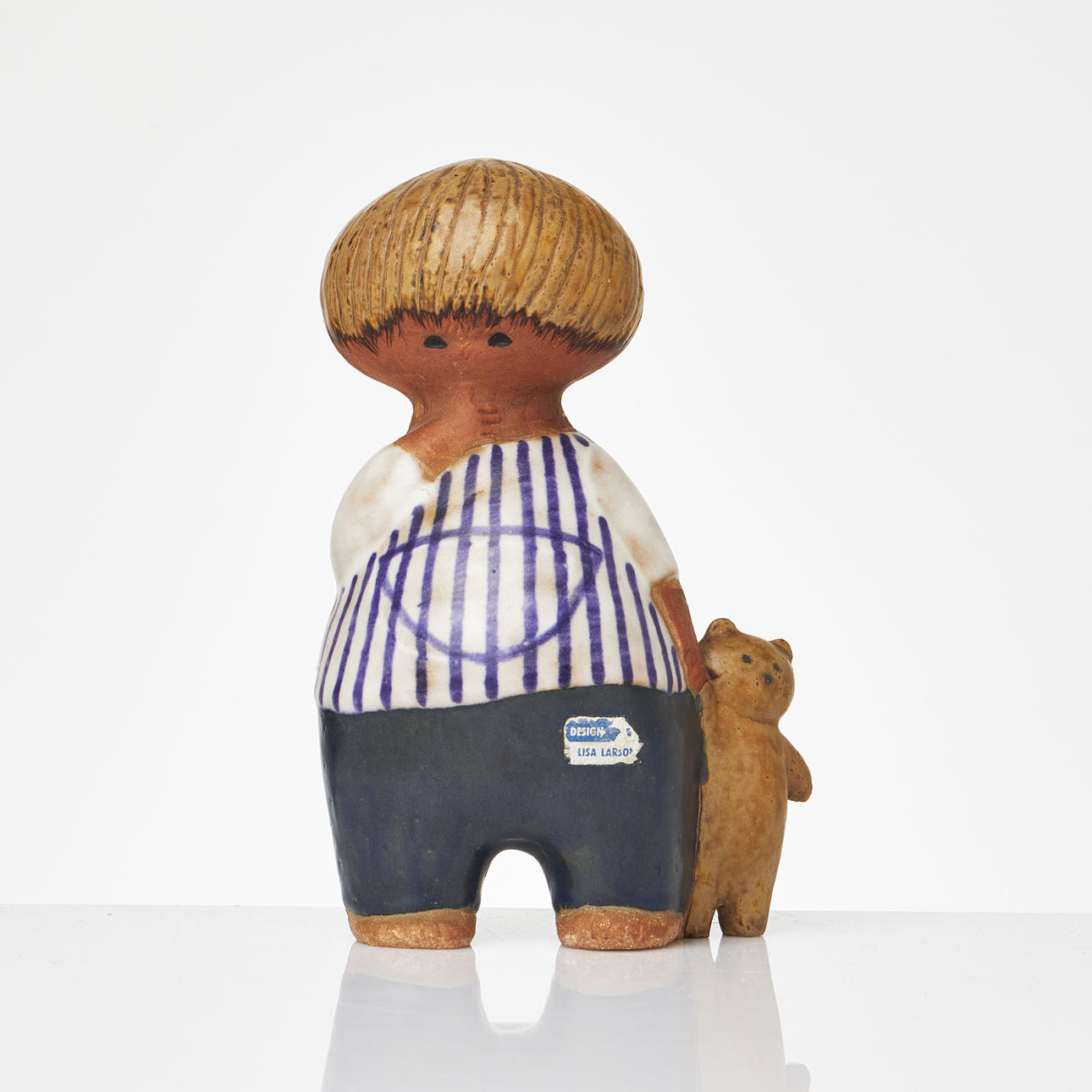 LISA LARSON. A stoneware figurine, “Malin” from the series