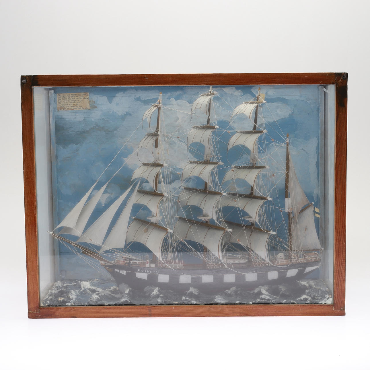 A 'Moshulu' ship model, 20th century.