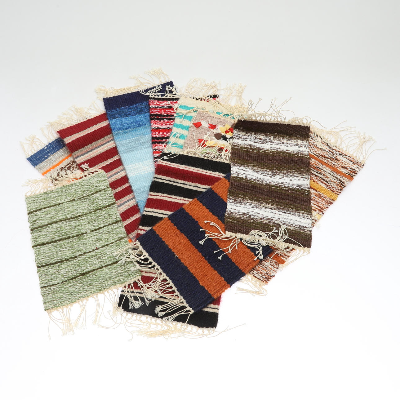 11 dollhouse/rag rugs, 19th/2000s.