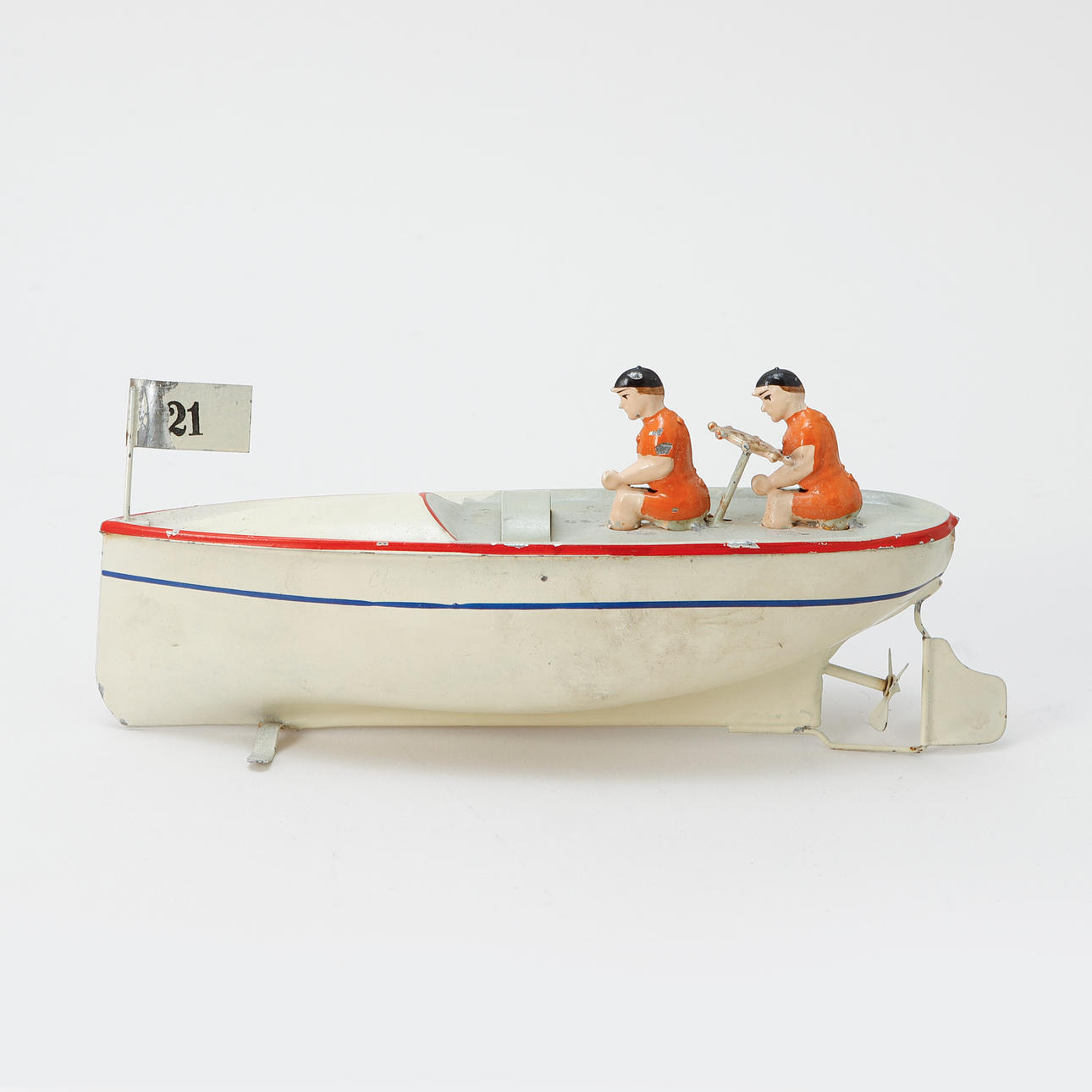 BOAT MODEL, sheet metal, Made in Germany, probably Arnold.