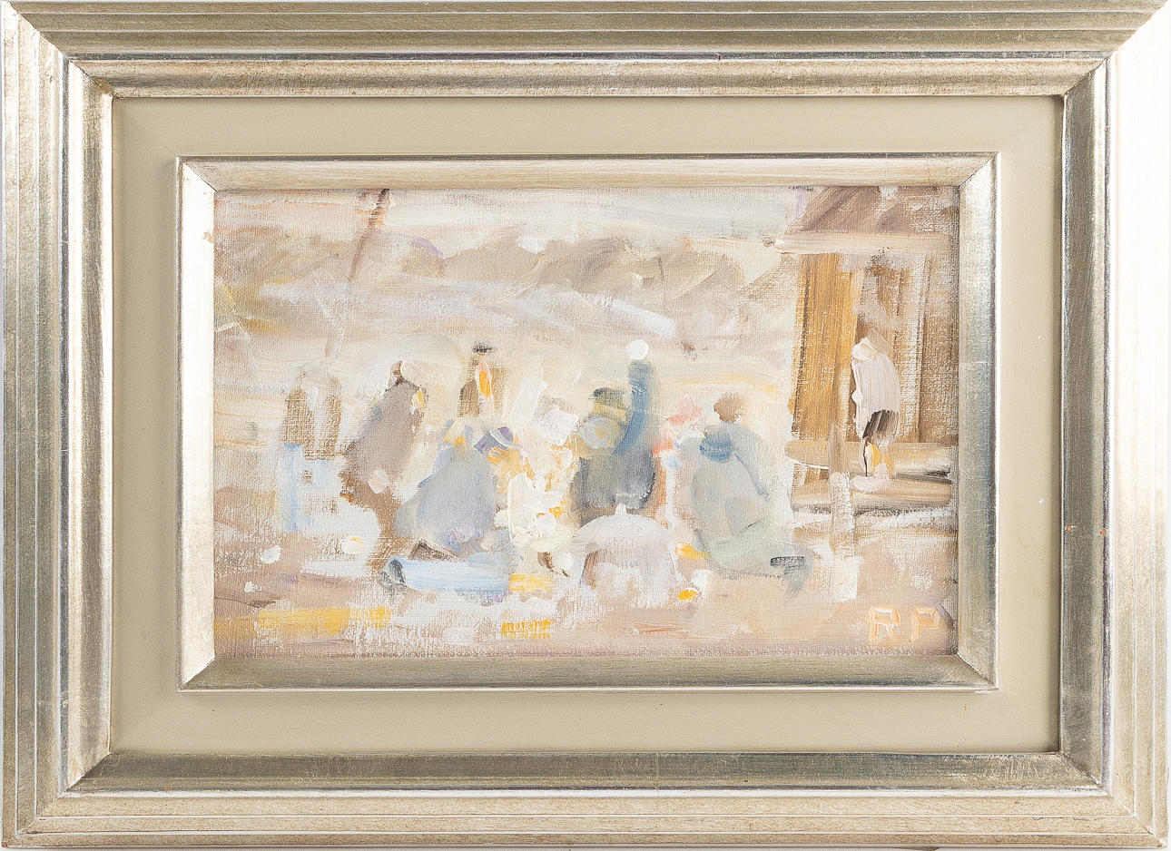 RAGNAR PERSON. «Poker Player», óleo sobre lienzo.