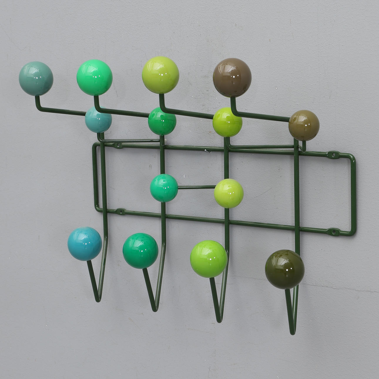 CHARLES & RAY EAMES, “Hang It All” coat hanger. Designed in 1953.