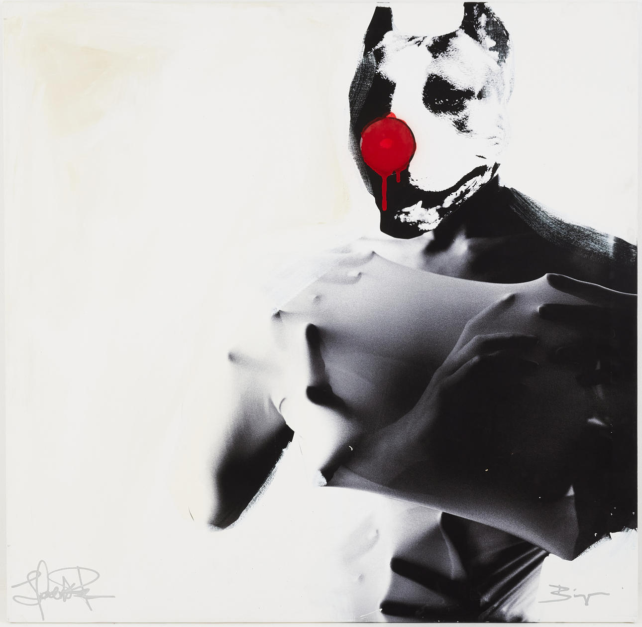 BINGO RIMÉR (FÖDD 1975). Abstract figure, mixed media on canvas.