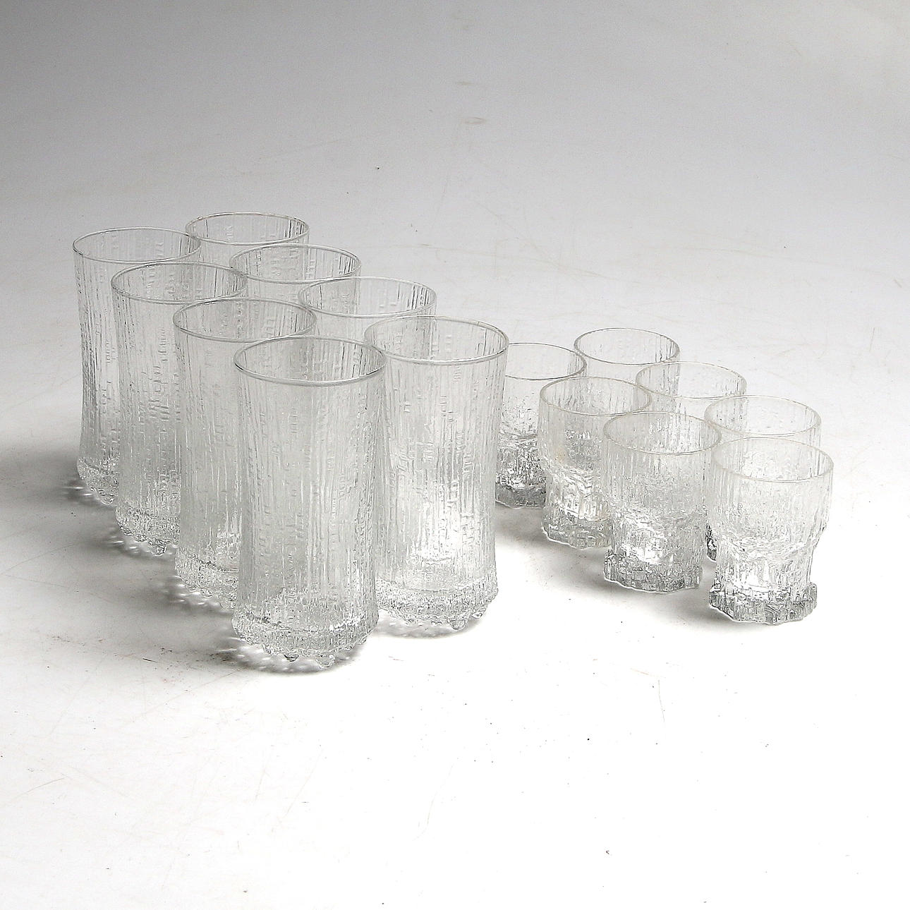 DRINKGLAS och SNAPSGLAS, 15 st, bl.a. Ultima Thule, Tapio Wirkkala, Iittala, Finland.