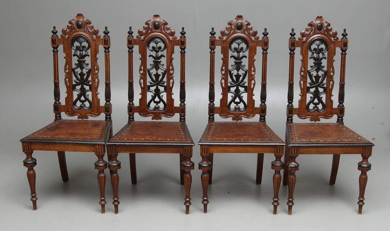 STOLAR, 4 st, nyrenässans, 1800-talets slut.