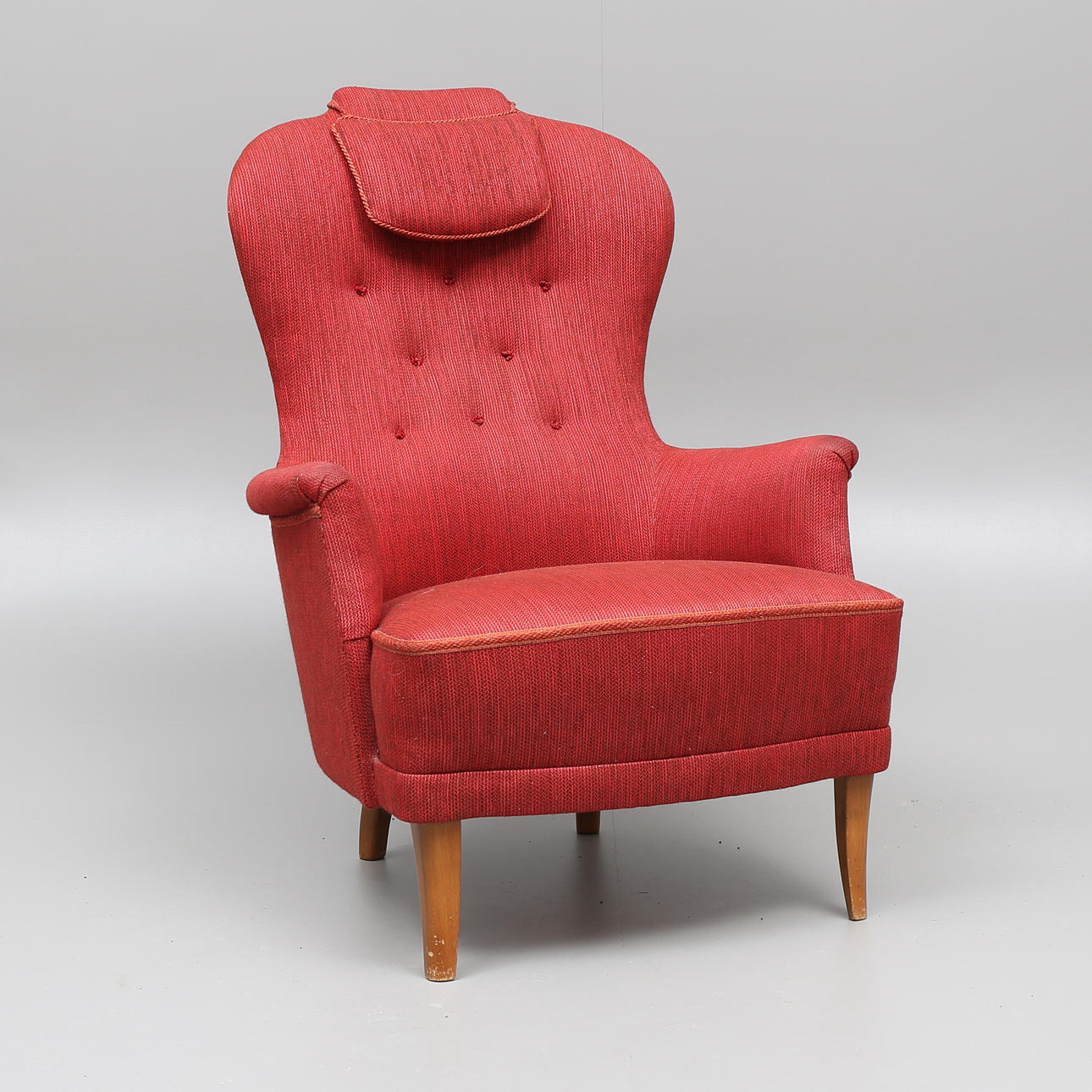 CARL MALMSTEN. Fåtölj, "Farmor", O.H. Sjögren, Tranås.