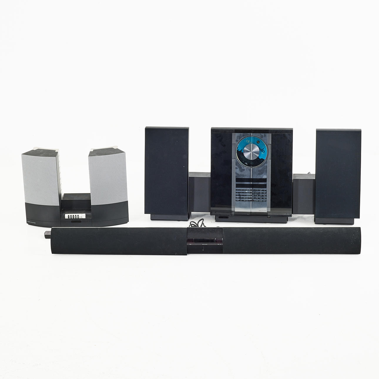 BANG & OLUFSEN. Stereo Beosystem 2500 with remote control, BeoLab 3500 ...