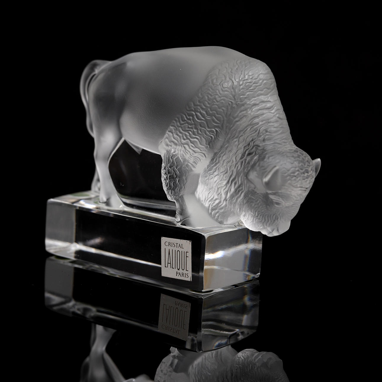 LALIQUE, figurin, glas. Frankrike.