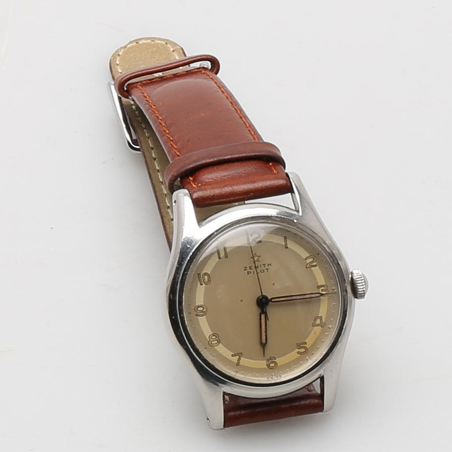 HERRARMBANDSUR Zenith Pilot 1950-tal.