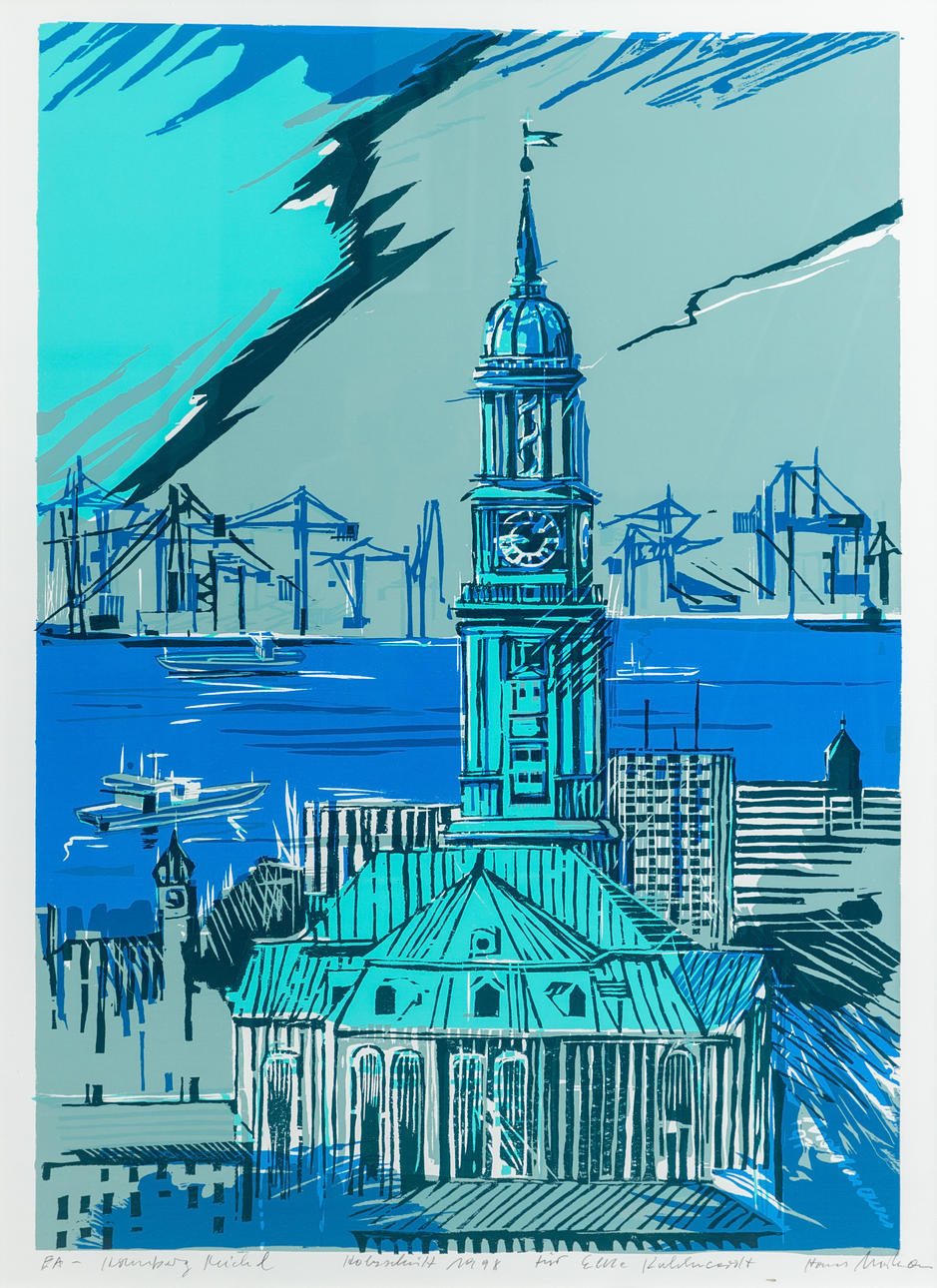 HANS NORDMANN (GEB. 1940). Hamburg Michel.